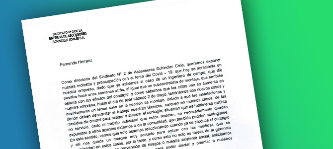 Nos Preocupa el Contagio al Interior de la Empresa